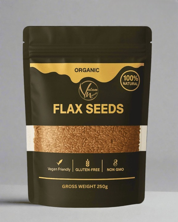 Organic Flax Seeds – 100% Natural, Gluten-Free & Non-GMO Superfood (500g)