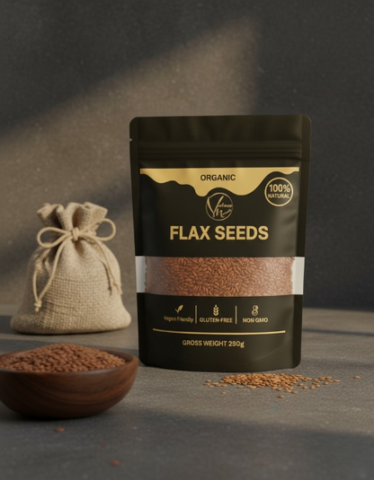 Organic Flax Seeds – 100% Natural, Gluten-Free & Non-GMO Superfood (500g)