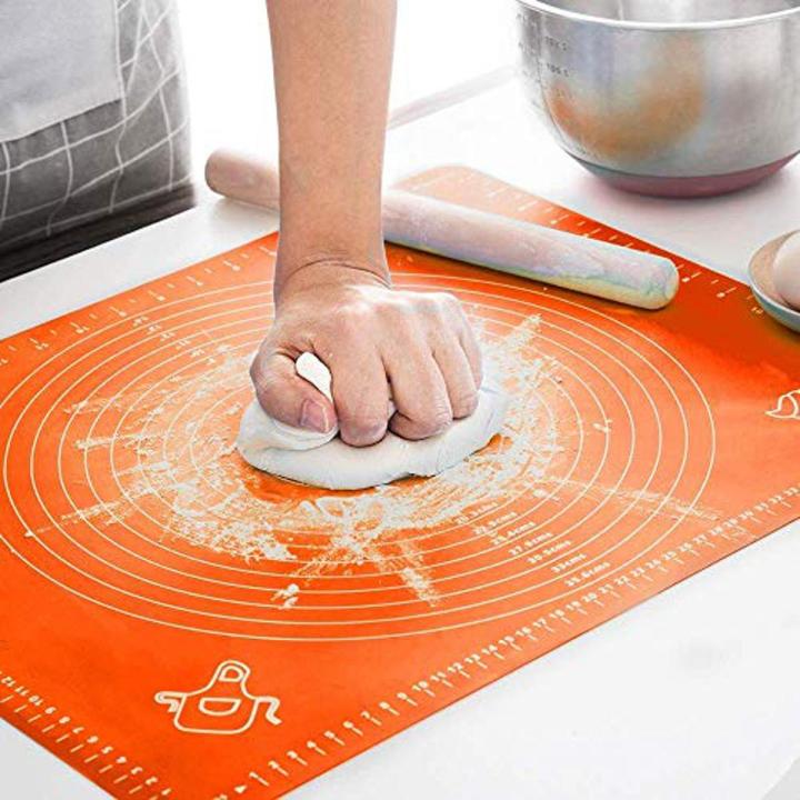 Silicone Roti Mat Large Size 50x40cm Silicon Roti Mat For Kitchen  Non stick Baking Mat Kneading Dough Pad Random Color