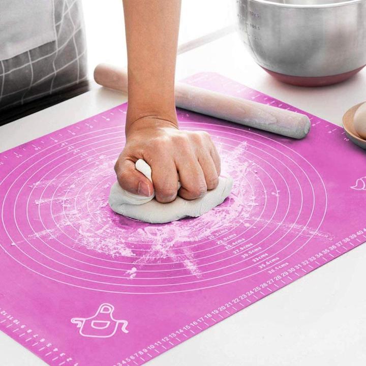 Silicone Roti Mat Large Size 50x40cm Silicon Roti Mat For Kitchen  Non stick Baking Mat Kneading Dough Pad Random Color