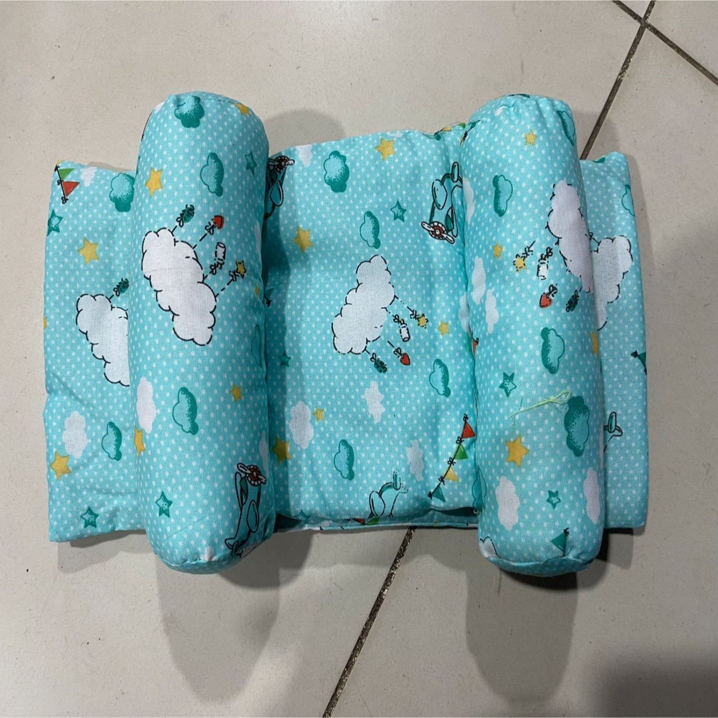 Adjustable Baby Sleeping Support Pillow Anti Roll Cushion And Neck Protection Infant Sleep Positioner  Random Colour