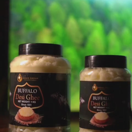 Barkat Buffalo Desi Ghee – Premium Traditional Pure Ghee for Cooking, Frying & Sweets | Rich Aroma Natural Taste Airtight Jar