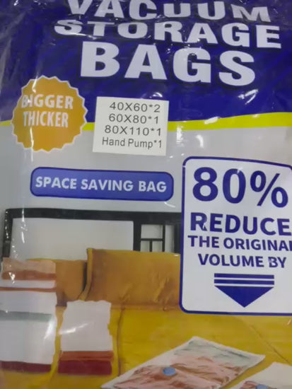5Pcs Vacuum Seal Storage Bags With Pump | Travel Household Space Saver Storage Bag | Vacuum Bags
