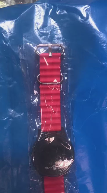 Digital Touch Watch Stylish LED Display Casual Wear (Without Box) Orange